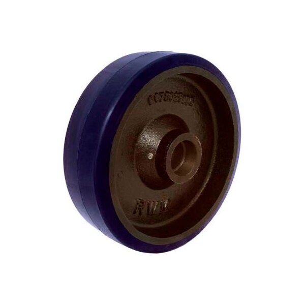 Rwm Casters 5in x 1-1/2in Urethane on Iron Wheel with Roller Bearing for 1/2in Axle - UIR-0515-08 - main